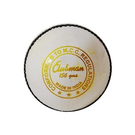 General Motors-GM Clubman Leather Cricket Ball (White)