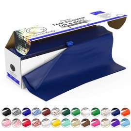 Grandipity Plastic Tablecloth Roll - 54" x300' Navy Blue Plastic Table Cloths for Parties Disposable with Cutter Box - Cut to Size Disposable Tablecloth Plastic Table Cover for Rectangle & Round