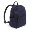 Vera Bradley Women's Small Recycled Cotton Bookbag Backpack, Classic Navy