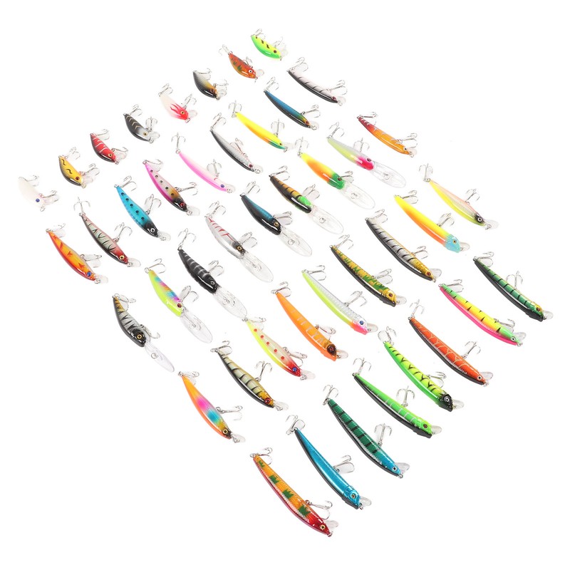 43Pcs Fishing Lure Kit Minnow Artificial Bait Universal Simulation Lure