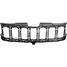 Evan Fischer Grille Assembly Compatible with 2017-2021 Jeep Grand Cherokee & 2022 Jeep Grand Cherokee WK Plastic