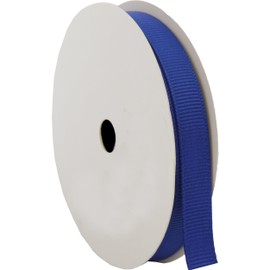 Threadart - Rollos de cinta de grogrén – 3/8 pulgadas de ancho – Azul real – por Threadart – Rollos de 10 yardas – Patrón acanalado de colores sólidos – para lazos, decoraciones, clips para el pelo y más