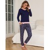 Aseniza Women's Pyjamas Set Cotton Long Sleeve Pjs for Ladies