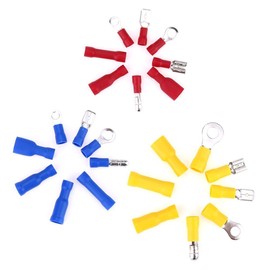 Hilitchi 360 Pcs Assorted Insulated Electrical Electrical Wire Terminals Crimp Connectors Spade Set