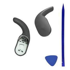 1x Pair Knomix Left&Right Replacement Parts Ear Hook Wingtip for Fit Pro True Wireless-Gray