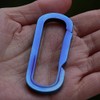 kokungkuan Titanium Key Chain Ring, EDC Fashionable Design, Burnt Blue
