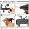 lomdung Dog Coat Rack with 5 Hooks, Coat Hook with
