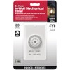 Prime Indoor 24 Hour Mechanical Timer 120 Volt White