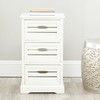 Safavieh American Homes Collection Samara Distressed Cream 3-Drawer Cabinet