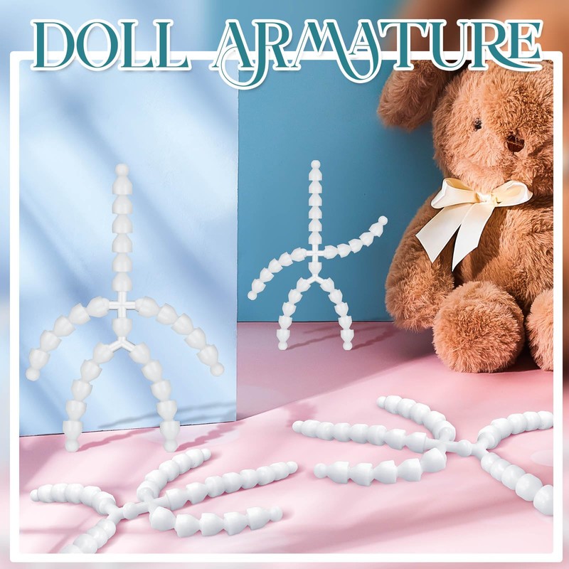 Maitys 144 Pieces Doll Armature Set with 4Y and 4X