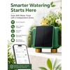 MOES Solar WiFi Hose Timer, 2-Zone Sprinkler Water Timer, Brass