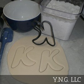 LETTER K UPPERCASE FANCY FONT ALPHABET COOKIE CUTTER MADE IN USA PR3338