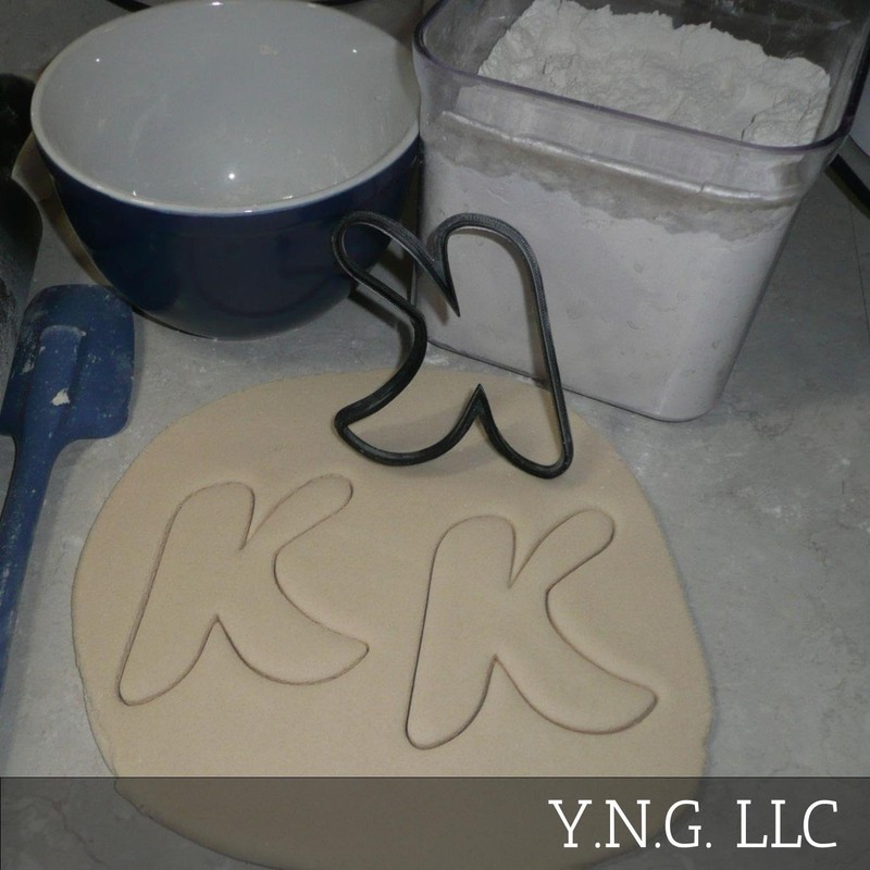 LETTER K UPPERCASE FANCY FONT ALPHABET COOKIE CUTTER MADE IN