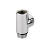 Chrome T Piece for Dual Fuel Electric Heated Towel Rails and Radiators