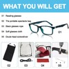 OCCI CHIARI Photochromic Bifocal Reading Glasses Mens,Transition Square UV Protection