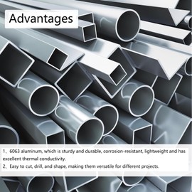 TOP-VIGOR 1Pc 6063 Aluminum Round Tube, 20mm OD 10mm ID 300mm Length Seamless Aluminum Straight Tubing Metal Pipe for Industry DIY Projects