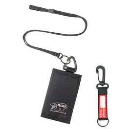 Rough Enough Kids Wallet for Teen Boys Small Slim with Neck Lanyard Keychain Zipper Coins Pocket Minimalist Waterproof Black