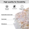 1 - Sheet Pearl Shells Tile Peel and Stick Backsplash,