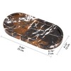 Oval Marble Bathroom Vanity Tray, Natural Luxury Marble Home Kitchen