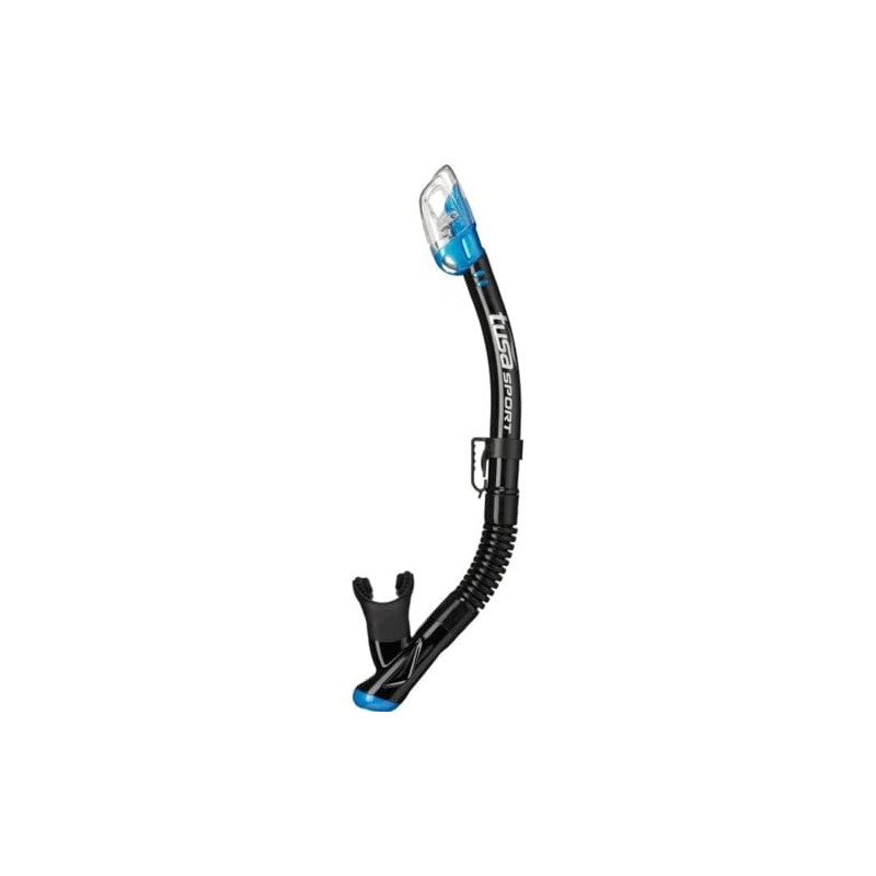 TUSA Sport USP-250 Dry Top Snorkel Fishtail Blue