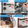 NORXUAZE 2pcs black Long Nib Deep Hole Marker Pen -