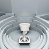 White Odor Proof Shower Floor Drain Drains Stopper One Way