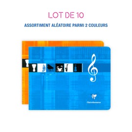 Clairefontaine Metric 3754 Music Cover Notebook – 22 x 17 cm until the Italian 48 Page (Pack of 20)