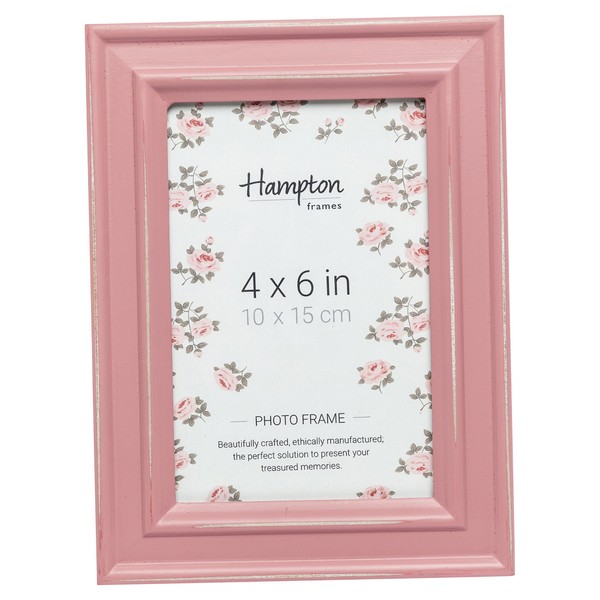 Hampton Frames PALOMA Distressed Shabby Chic Picture Photo Frame Pink