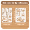 DOODLREAM 2pcs 29.7 x 21cm Tool Wall Stencil Templates Mechanical