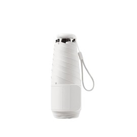 Mini Travel Umbrella with Micro Button Handle and 5 cm Velcro Fastener for Women Men Children Small Compact Sun Protection Pocket Umbrella, 6 Ribs, Teflon Coating, UV Protection, Rain, Bag, School Bag