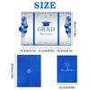DARUNAXY Blue Silver Graduation Party Decorations, 2PCS Class of 2025
