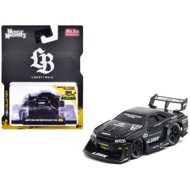 DCD 1999 Nissan Skyline GT-R (R34) #5 "Liberty Walk" Black 1/64 Scale Diecast Model Car by Muscle Machines