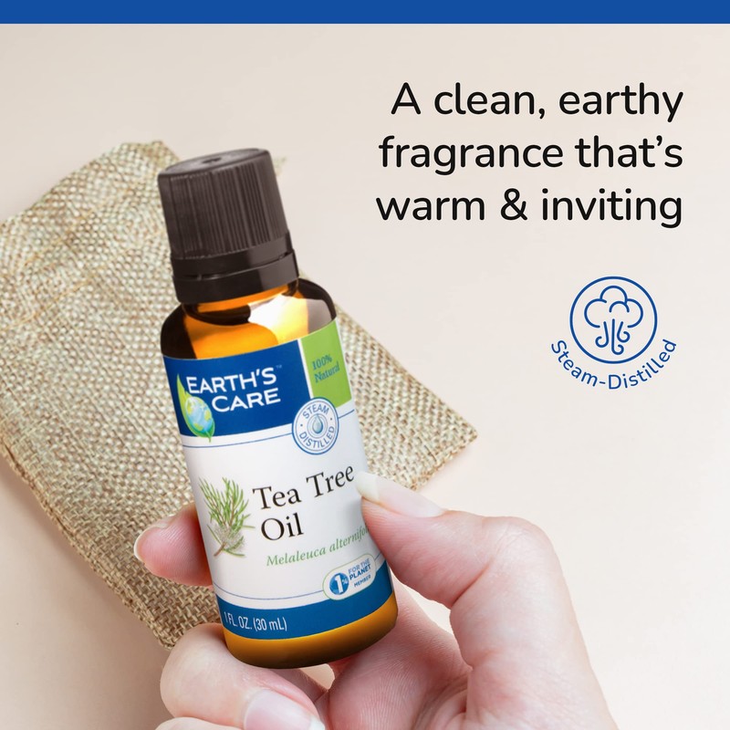 Earth’s Care Tea Tree Oil - 100% Pure Steam Distilled