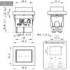 HY12-9-7 Push Button Switch (1-Pack) 20A 125/250V 2HP 4-Pin DPST