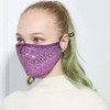 Yheakne Sequin Bling Anti-Dust Mouth Guard with Adjustable Ear Loops