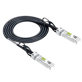 #10Gtek# SFP+ DAC Twinax Cable, Passive, Compatible with Cisco SFP-H10GB-CU1.5M, Ubiquiti UniFi, Fortinet and More, 1.5 Meter(5ft)