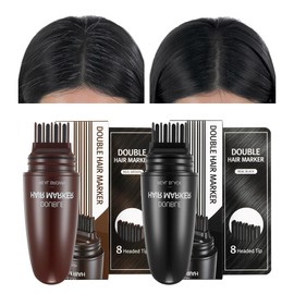 Lir double hair marker / 30 seconds gray hair cover, double marker_brown