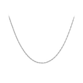 Tuscany Silver Prince of Wales Chain Necklace of 40 cm/16-inch
