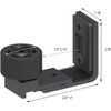 CCJH Upgrade Sliding Barn Door Bottom Adjustable Floor Guide Wall