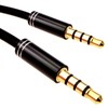 Professional 4-Pin 3.5 mm Jack Male Audio Cable TPE Rubber