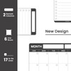 ALEZEL Dry Erase Calendar for Fridge Magnetic, Refrigerator Calendar Whiteboard