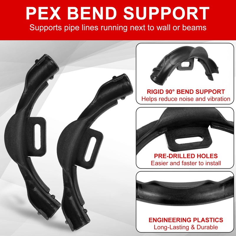 20 Pcs 3/8" - 1/2" Pex 90 Degree Elbow Plastic