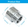 Rierdge 2 Pack 15mm Length Stainless Steel Shower Head Extension,