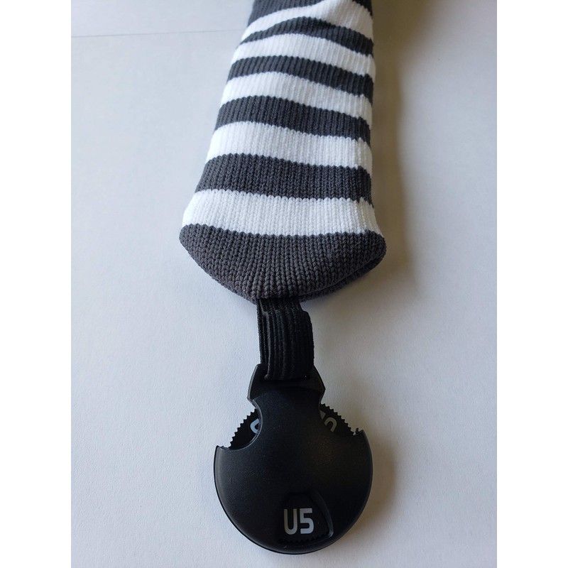 Hirota Golf MGUTHC-2019 UT Cover, White/Gray, Mega Golf, Socks, Knit