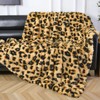 HOMORE Fluffy Leopard Blanket, Plush Cheetah Print Throw Blankets Soft