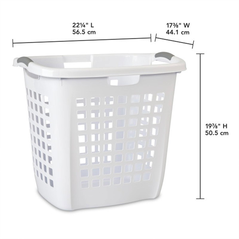 Sterilite Ultra Easy Carry Laundry Hamper, Comfort Handles to Easily