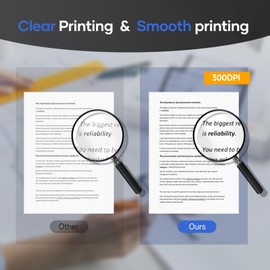 A4 Thermal Paper, 210mm × 297mm Continuous Printing Paper 200 Sheets, Compatible with iDPRT/HPRT/PRT MT610 Portable Thermal Printer or Thermal Document Printers