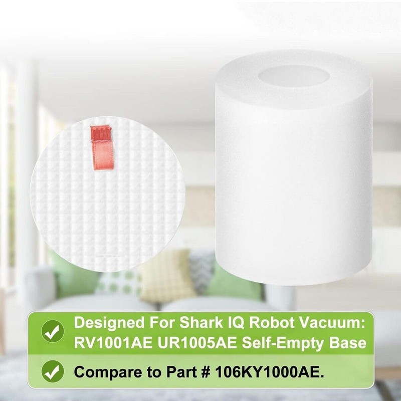 4 PACK 3.7" High Replacement Base Pre-Motor Foam Filters for