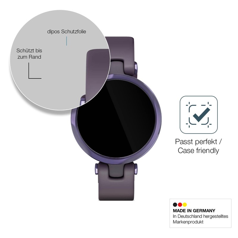 dipos I 9H Screen Protector Compatible with Garmin Lily Sport