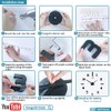 Mintime Modern Frameless DIY Wall Clock Large 3D Wall Watch